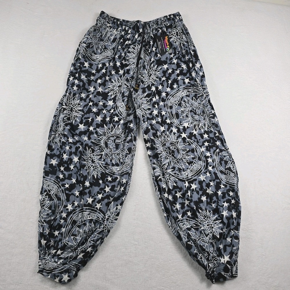 Magic Touch Harem Pants One Size Stretch Celestial Gray New Boho